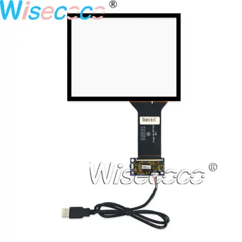 Wisecoco 8-дюймовый Емкостный Сенсорный экран 4: 3 с Цифровым Преобразователем в сборе AT080TN52 V.1 Сенсорная панель Трекпада 176 мм * 135,8 мм