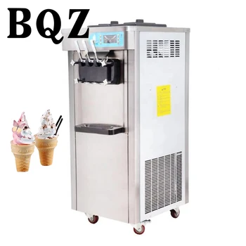 BT-L26A Домашний Высококачественный Сенсорный Экран Из Нержавеющей Стали Для Приготовления Мягкого Мороженого С 3 Вкусами Домашнего Кафе-Мороженого