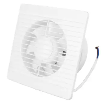 Настенный вентилятор Настенный вытяжной вентилятор с 7 лопастями и обратным клапаном для кухни ванной комнаты 220V
