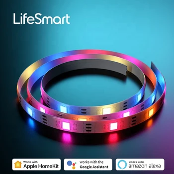LifeSmart Cololight Strip Smart LED RGB Lightstrip Music Sync IP65 Защита от Атмосферных воздействий Работает для Apple HomeKit Alexa 2M Нерастягиваемый