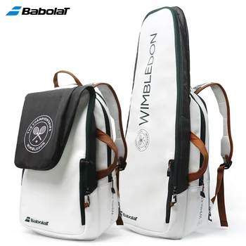 Оригинальный рюкзак Babolat Tenns, сумка для тенниса Wimbledon PURE WIM, сумка для 3 теннисных ракеток, отдельное отделение для обуви, сумка для пляжного тенниса